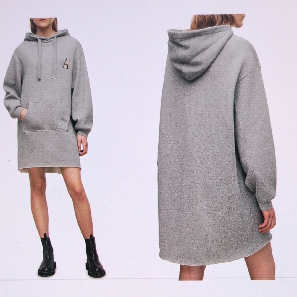 AllSaints Ena Lila Hoodie Dress
